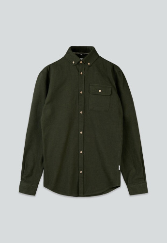 Flanellhemd "Moss" - riffle green