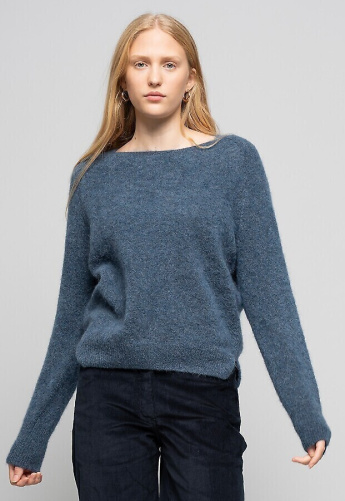 Mohair-Strickpullover "Alicia" - pale indigo