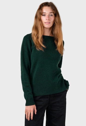 Merino-Strickpullover  (Wolle) - moss green